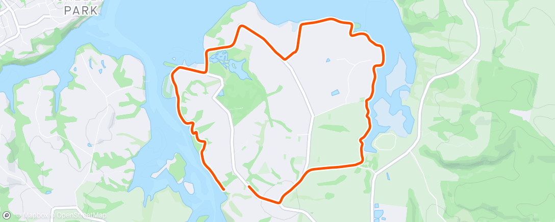 Map of the activity, Four Go For a Run