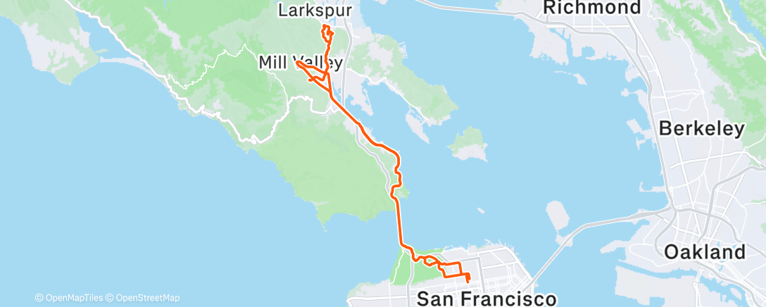 Map of the activity, Morning Ride