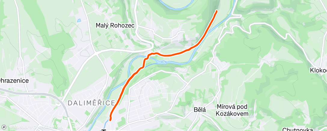Map of the activity, Jogg