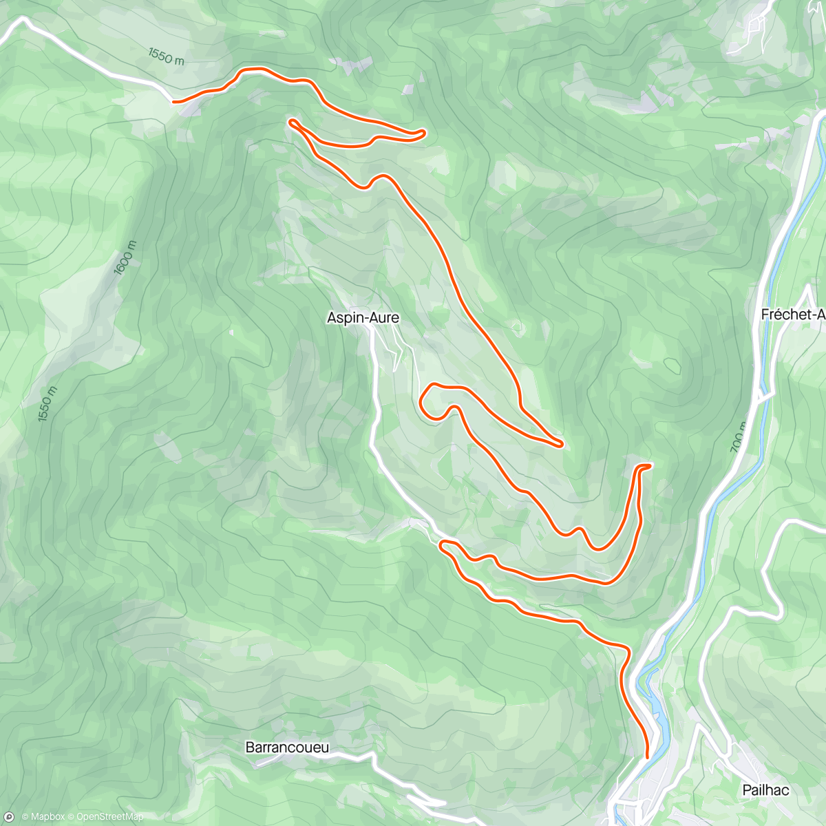 Map of the activity, BKOOL - Col d'Aspin