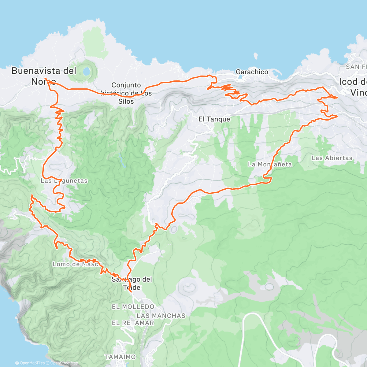Map of the activity, Evening Ride