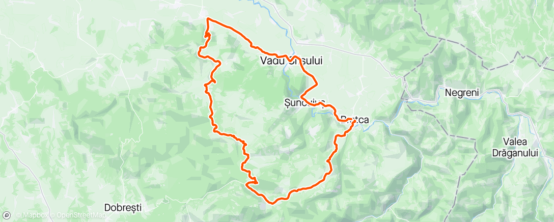 アクティビティ「Bratca - Tomnatic Ride」の地図