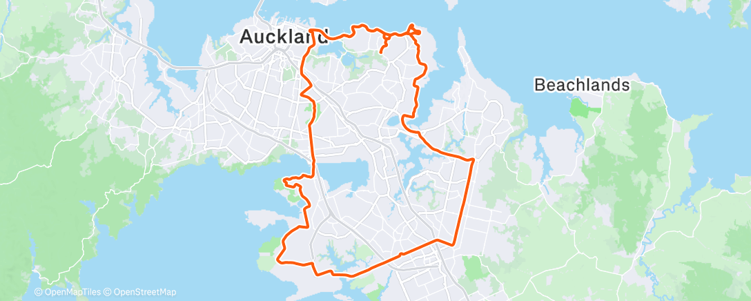 Map of the activity, Morning Ride