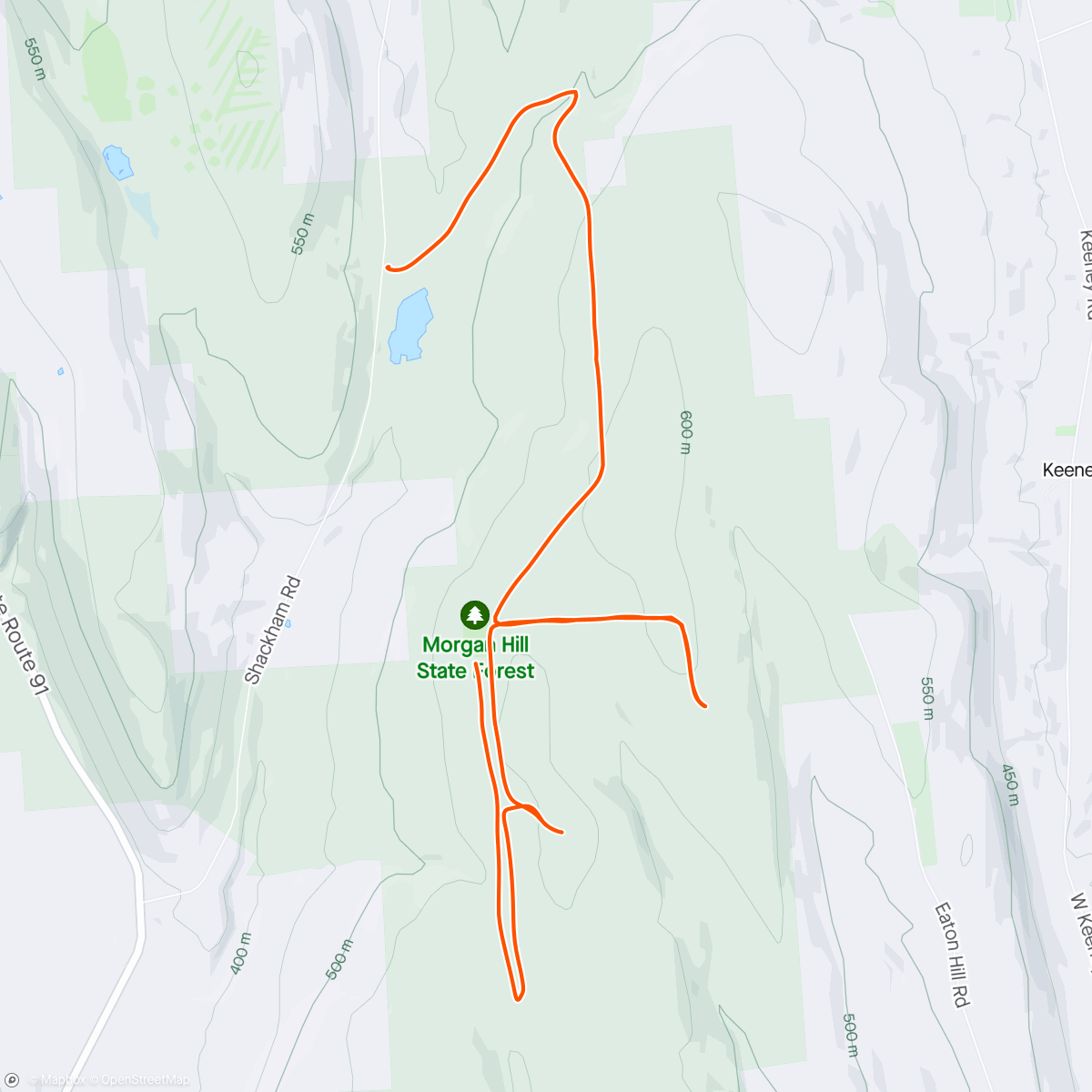 Map of the activity, Daddy took me out running on another fine spring day where we met the Jeep squad on the way back. The odometer said 10+ miles
