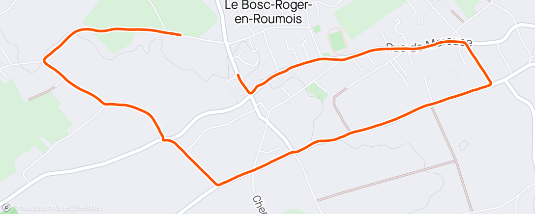 「3 min de Corde, run avec Mélanie et 3min de corde」活動的地圖