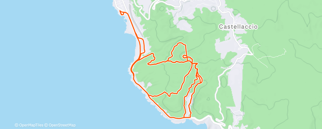 Map of the activity, Mountainbike-Fahrt zur Mittagszeit