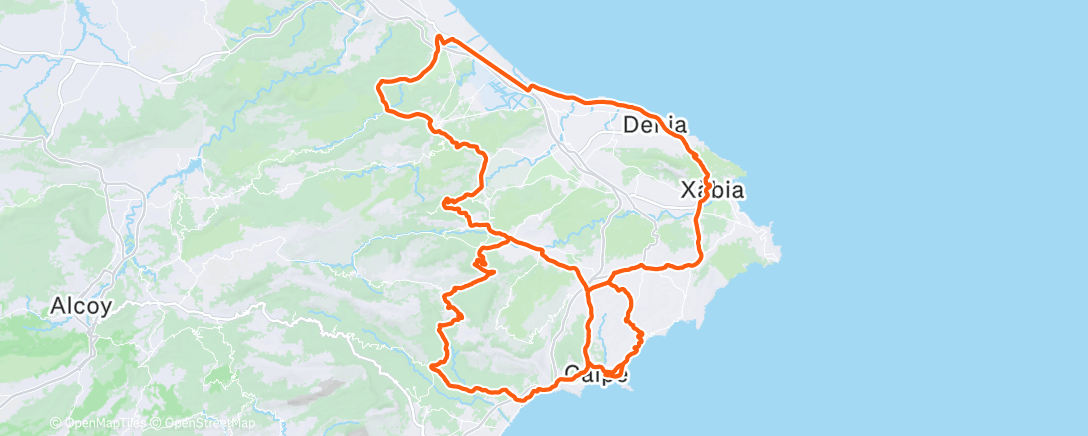 Map of the activity, Morning Ride