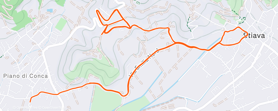 Карта физической активности (Afternoon Run)