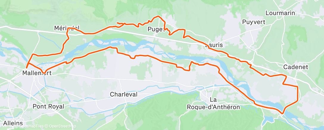 Map of the activity, Les 2 ponts avec René et Tony ❄️au départ