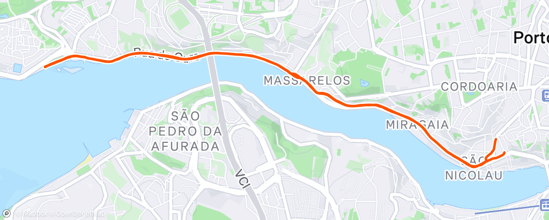 Map of the activity, Morning Run