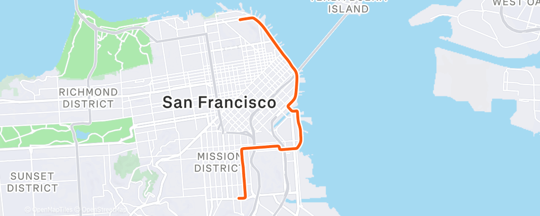 Map of the activity, Morning Ride