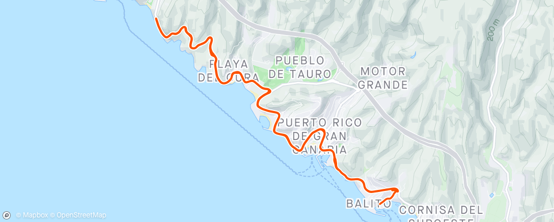 Mappa dell'attività Challenge Mogan - Bike
