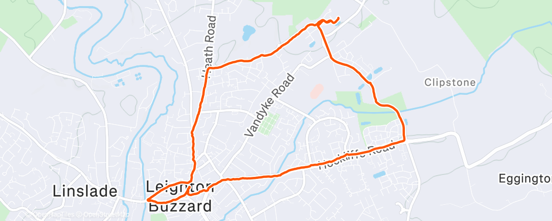 Map of the activity, Afternoon walk