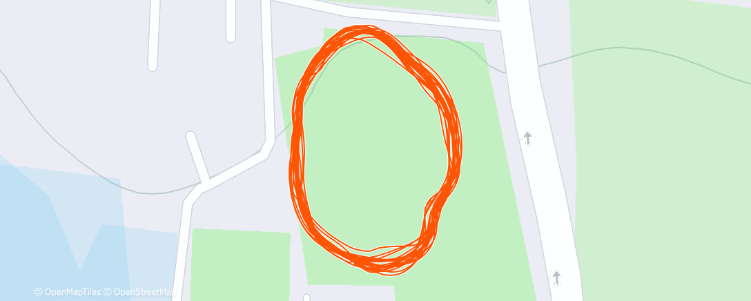 Map of the activity, Afternoon Run