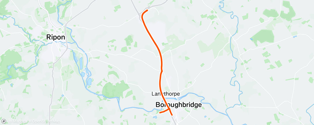 Map of the activity, Evening Ride