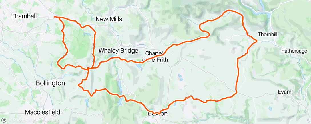 Map of the activity, The Peaks