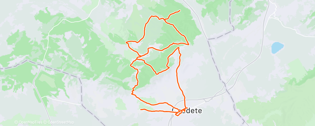 Map of the activity, Bicicleta de montaña matutina