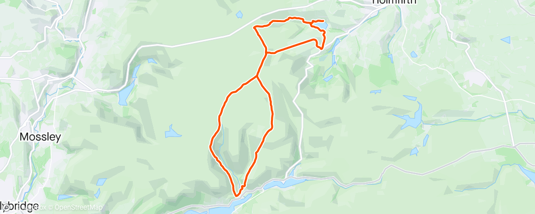 Map of the activity, Last long run before the Pennine Barrier