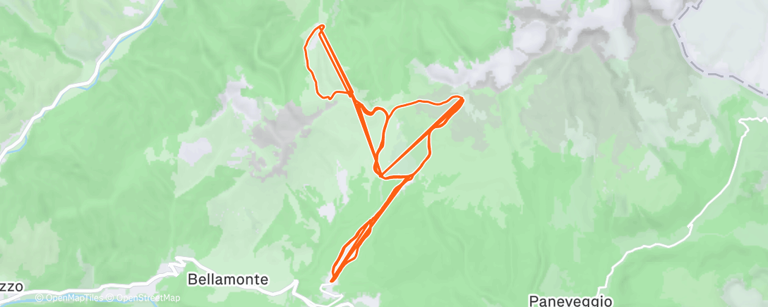 Карта физической активности (Morning Alpine Ski)