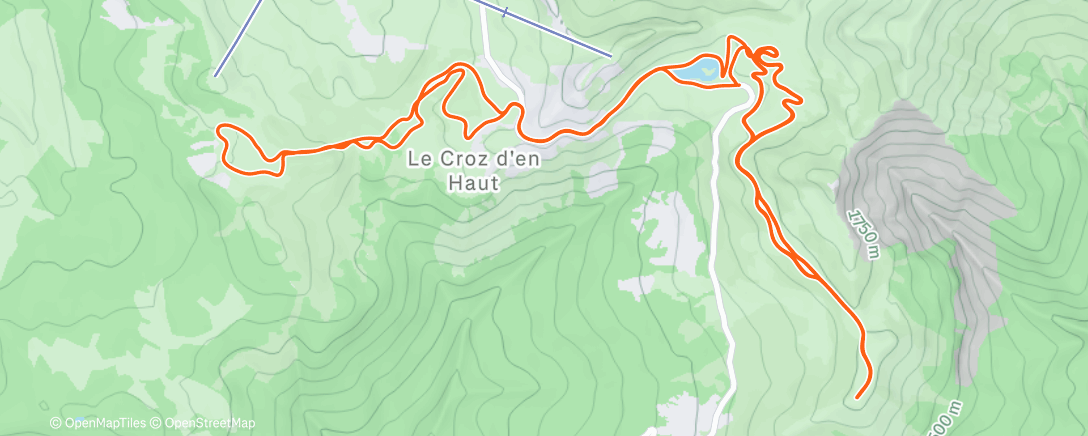 Map of the activity, Ski de fond de Noël 🎄