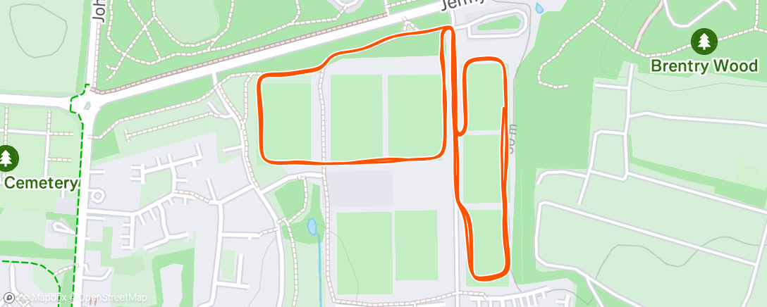 Map of the activity, Morning Run