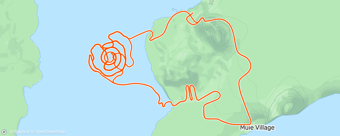 活动地图，Zwift - Group Ride: Stage 1 l Off the MAAP l Volcano Climb After Party on Volcano Climb After Party in Watopia