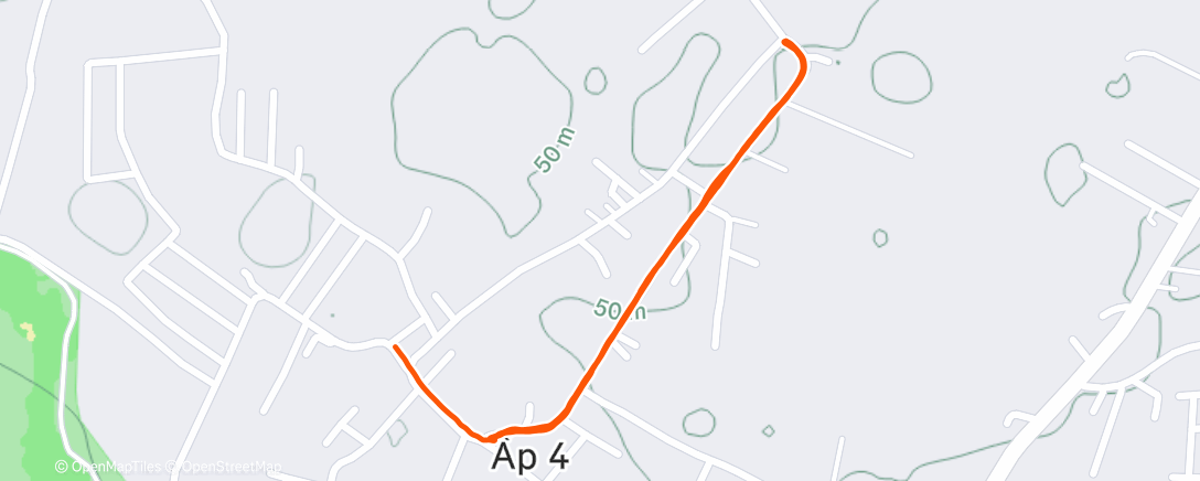 Map of the activity, Morning Run