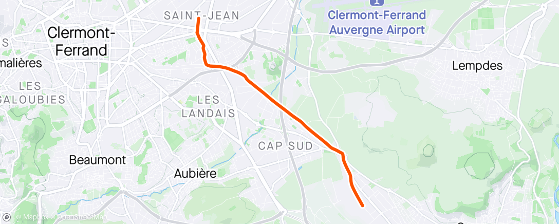 Map of the activity, Vélotaf