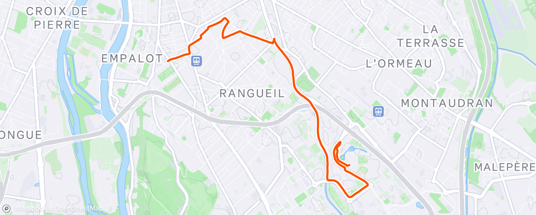 Map of the activity, Retour kiné