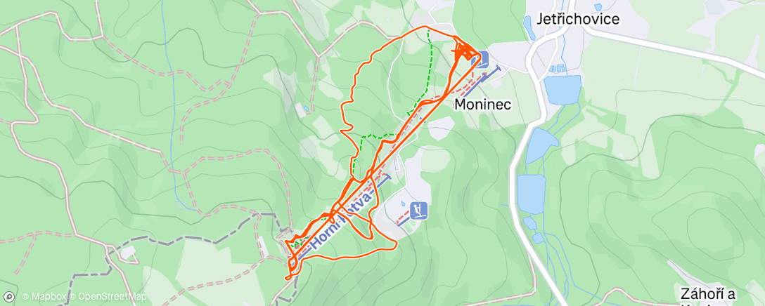 Map of the activity, TJ’s race day