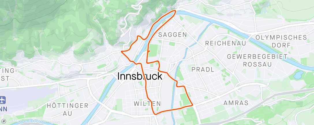 Map of the activity, Zwift - Race: Full Glaz Challenge (D) on Innsbruckring in Innsbruck