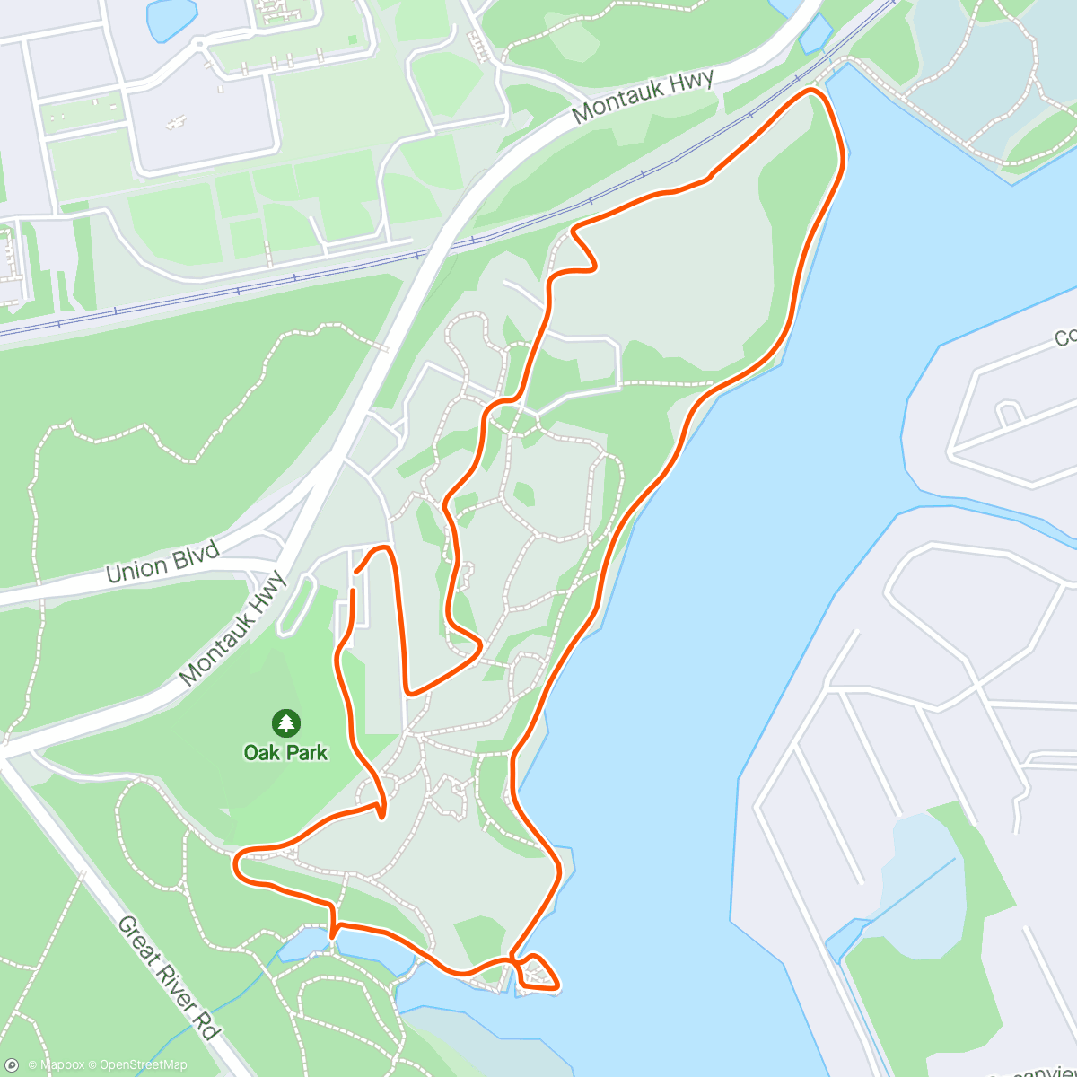 Карта физической активности (Afternoon Walk at Bayard Cutting Aboretum)