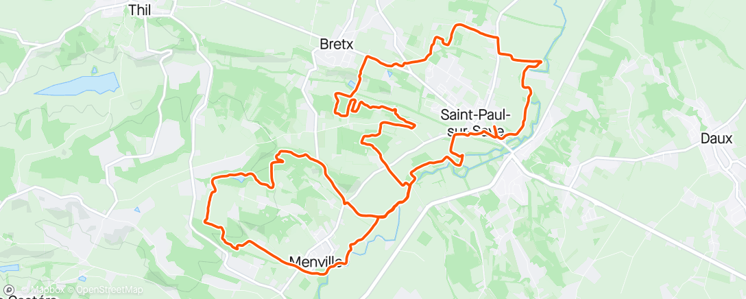Map of the activity, Trail "Entre save et galop" 24 km