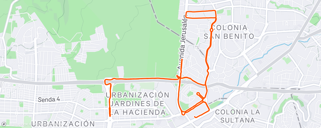 Map of the activity, Fondito de domingo ☀️