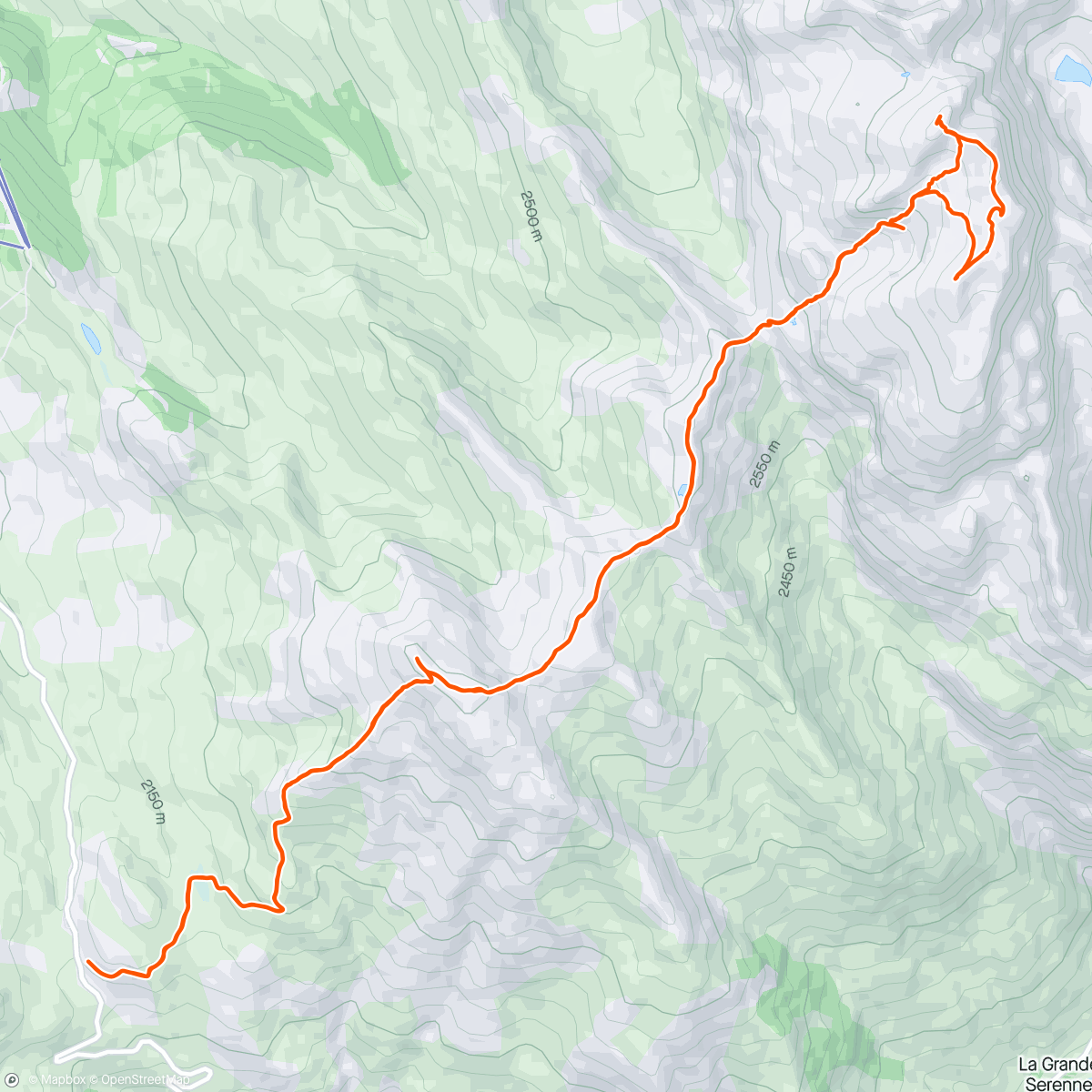 Map of the activity, Mortice Sud et Nord 🏔️🏔️☀️🏃