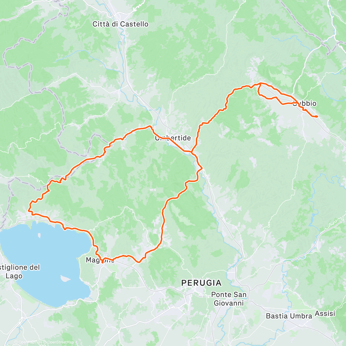 Map of the activity, Morning Ride