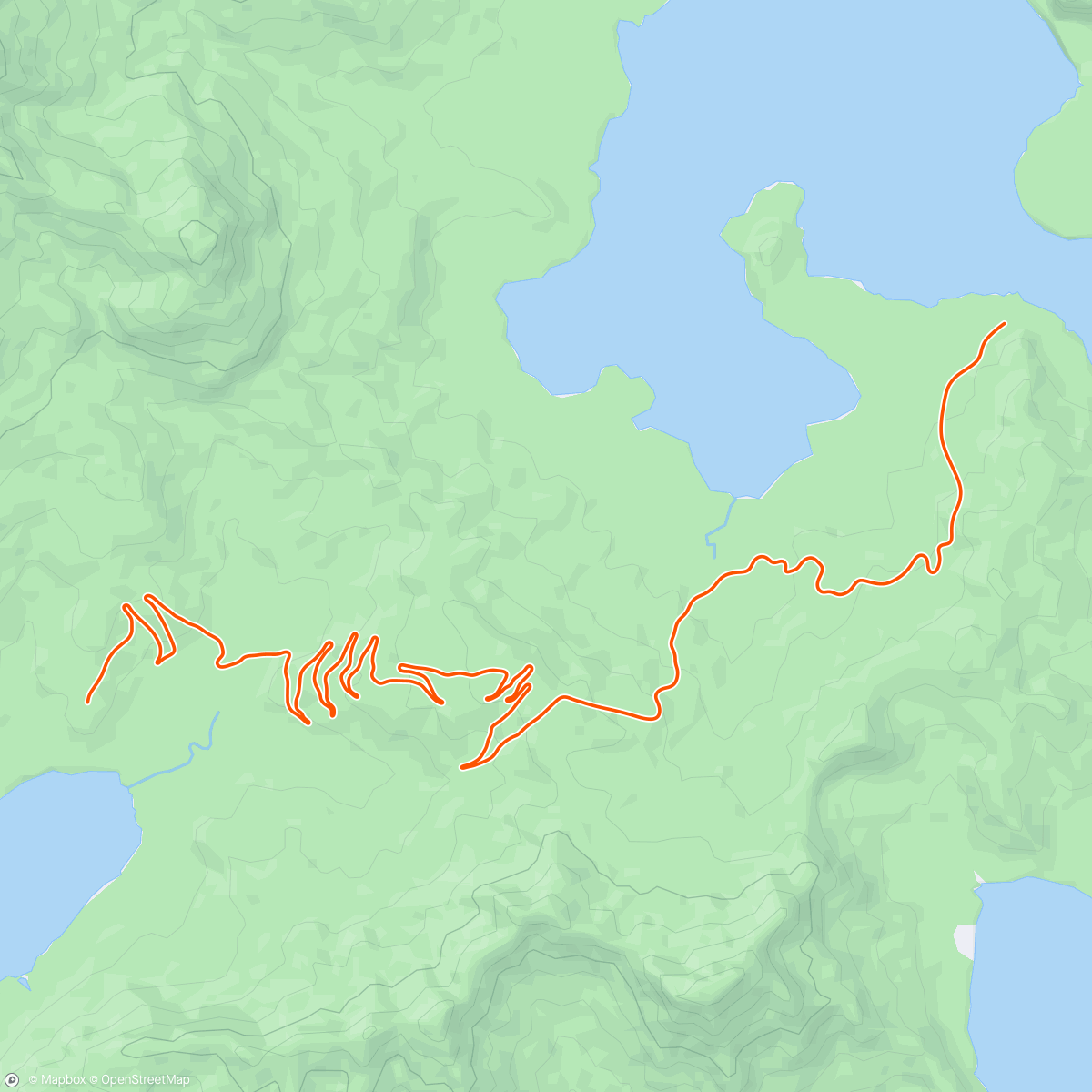 Map of the activity, On/off up the Alpe