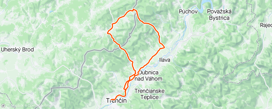 Map of the activity, Červený kameň 🚲
