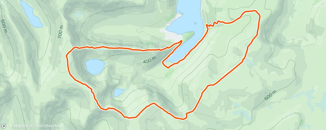 Map of the activity, Mardale Skyline