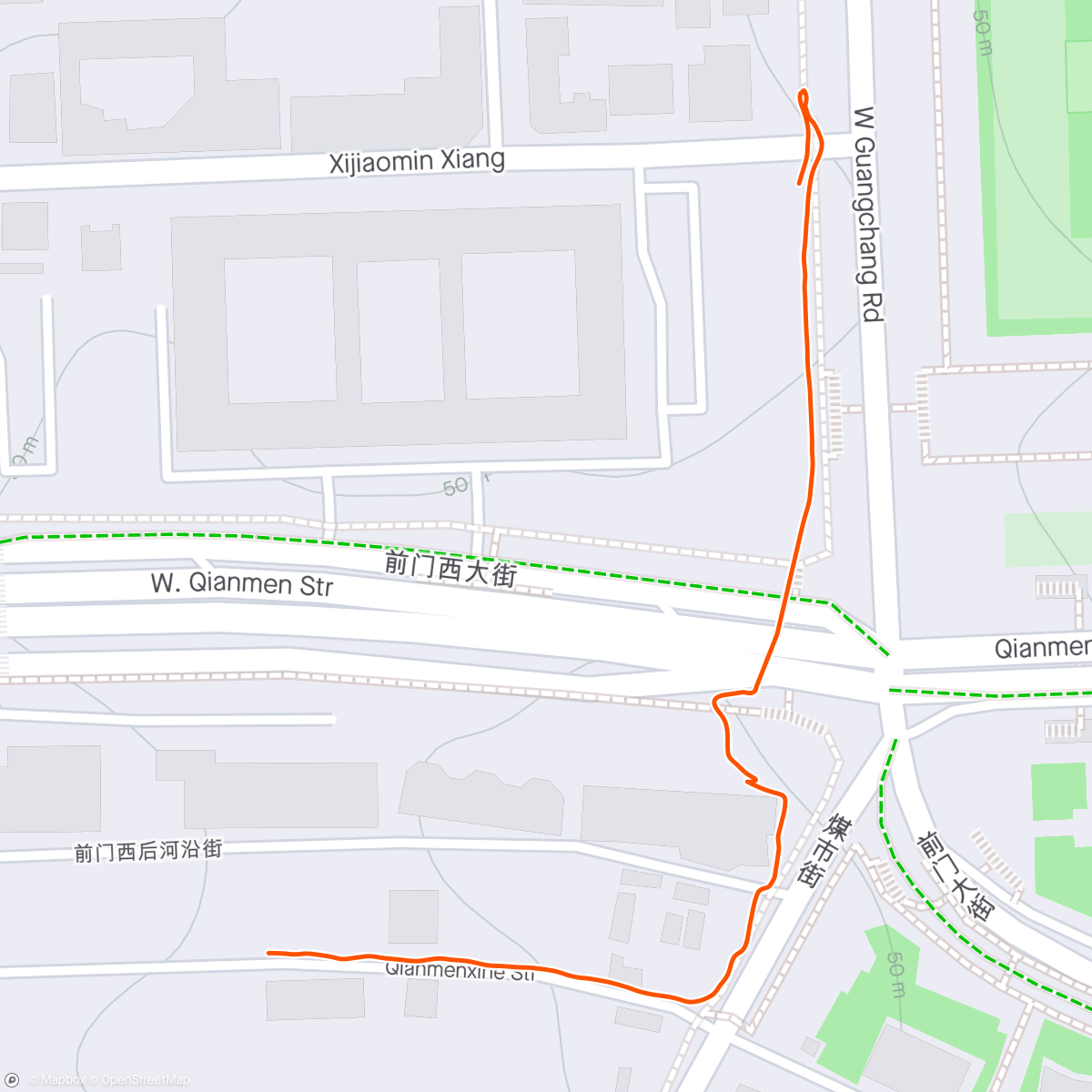 Map of the activity, T Square