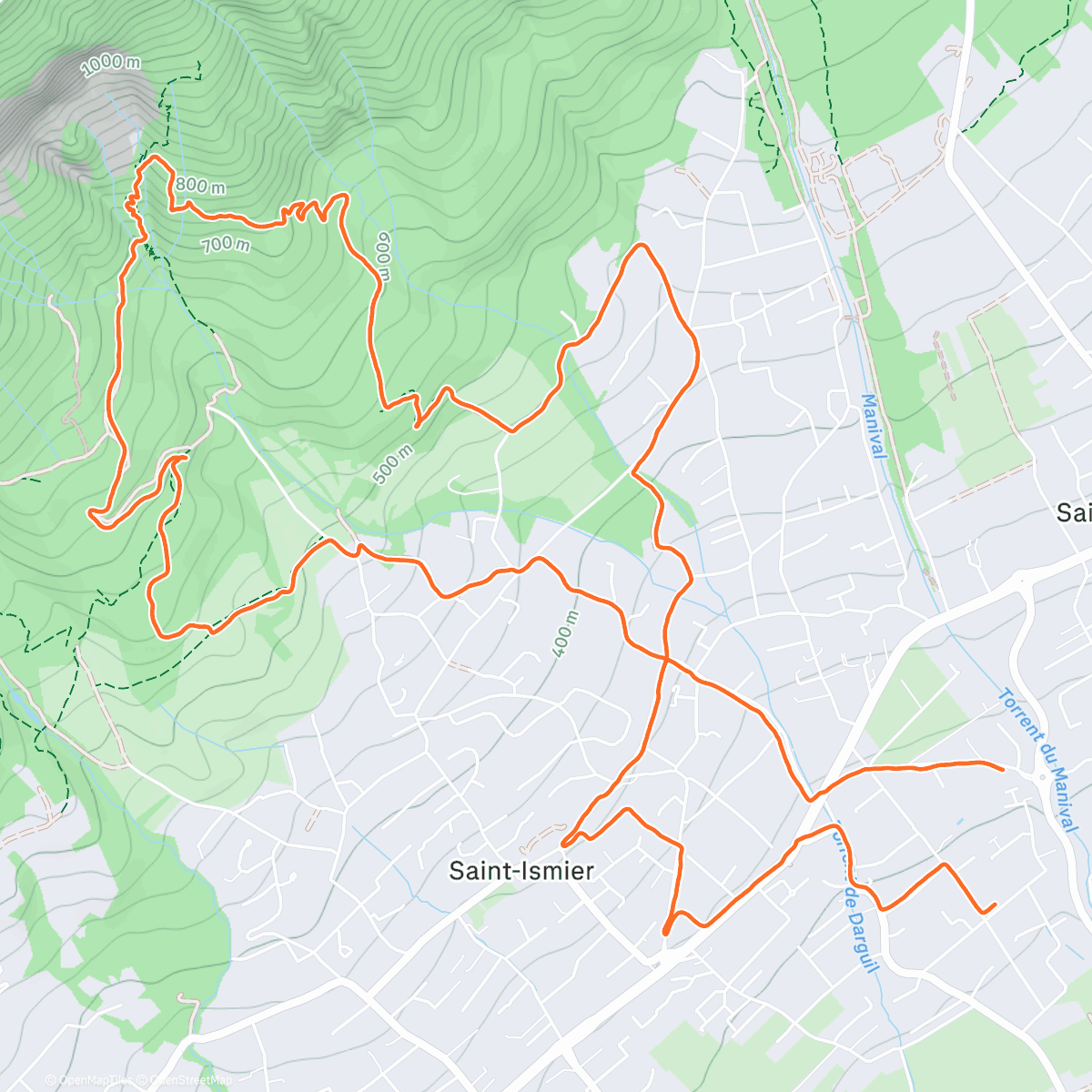 Map of the activity, Sous la pierre