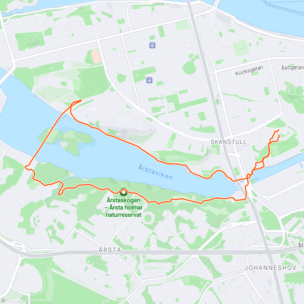 Map of the activity, Årstavikenin ranta 🇫🇮