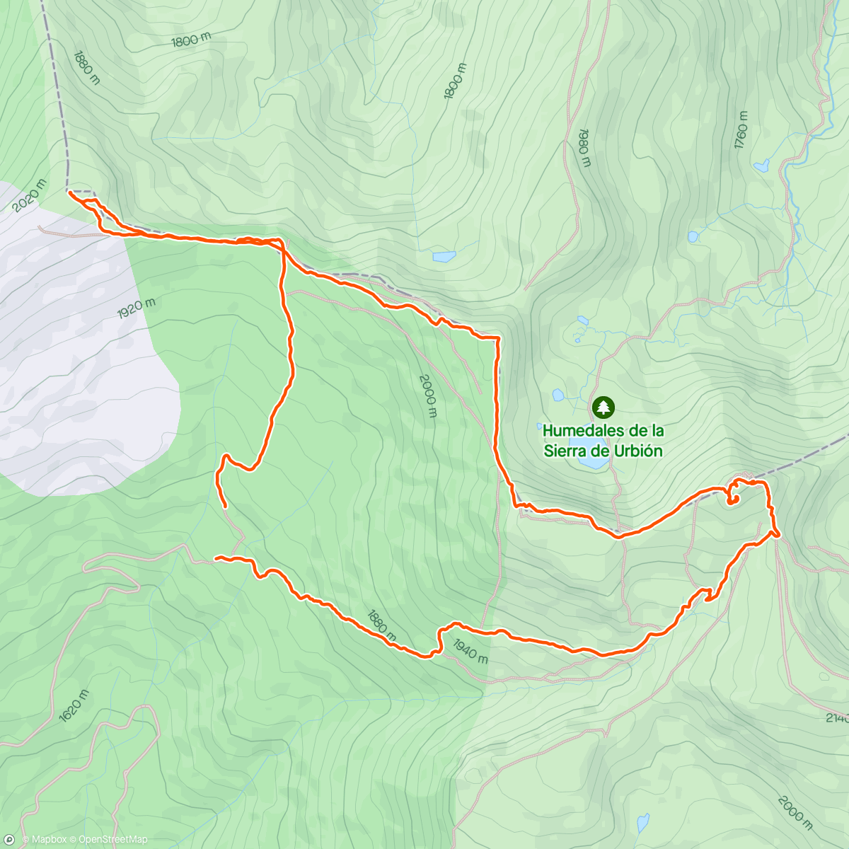 活动地图，Tres Provincias, Camperón (murciélago), Peñas Claras y Pico Urbión