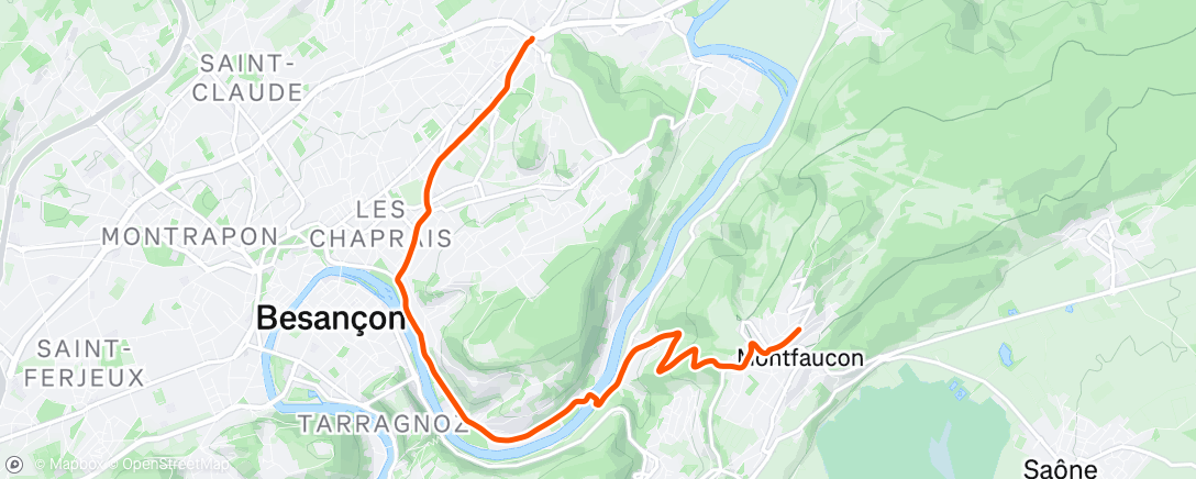 Map of the activity, Retour hôtel