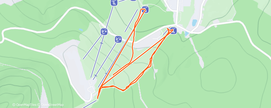 Map of the activity, Morning Alpine Ski