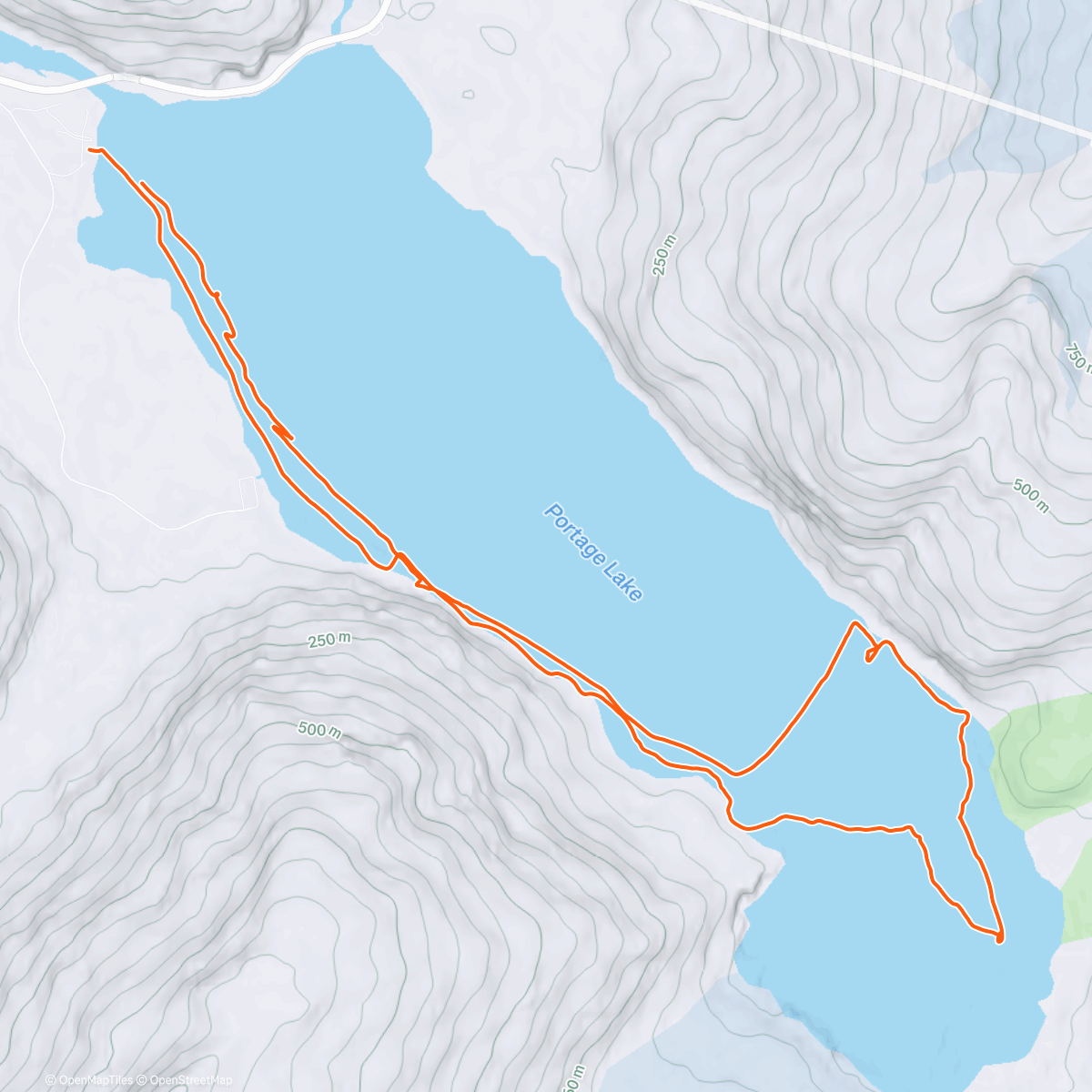 Map of the activity, Christmas on Ice