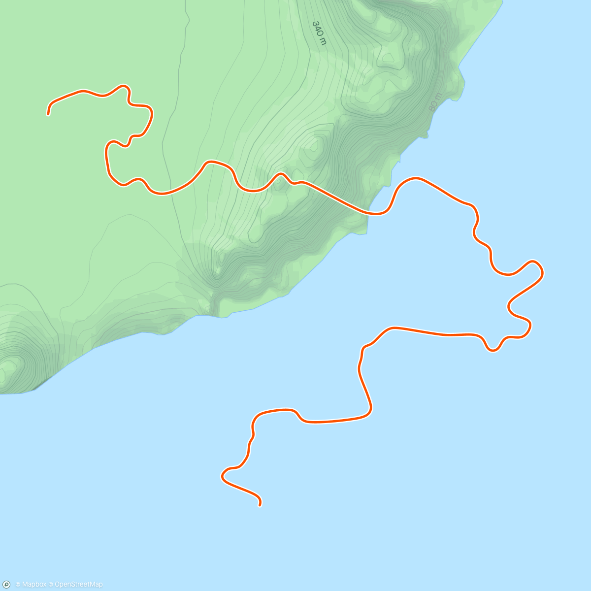 Map of the activity, Perfect Quick Sweat
