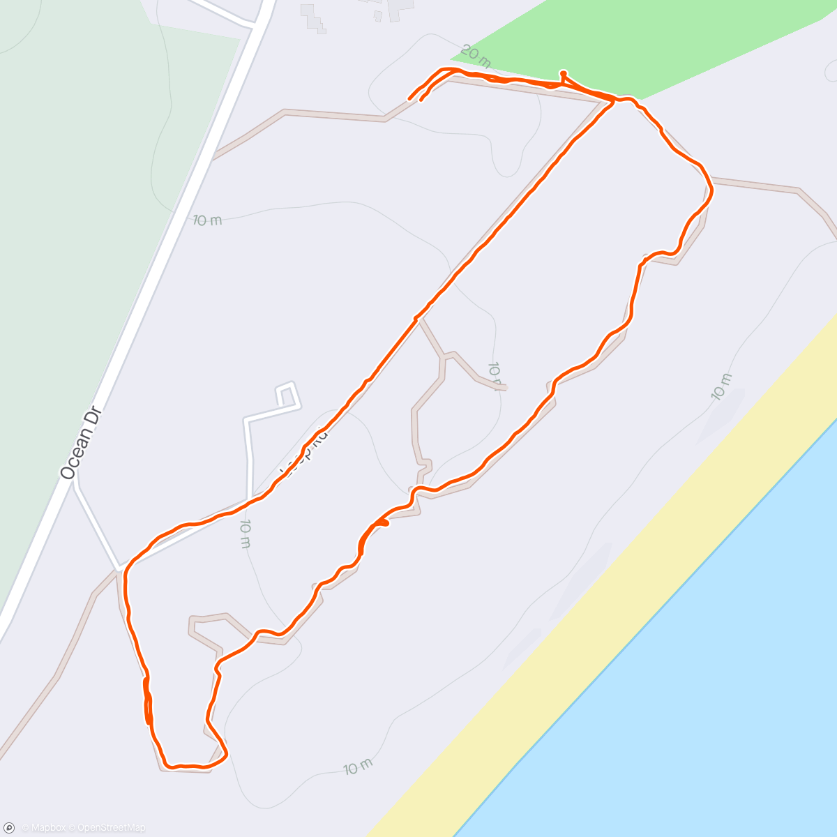 Map of the activity, Trail walk with the fam