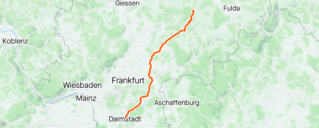 Mapa da atividade, Gravel-Fahrt am Nachmittag