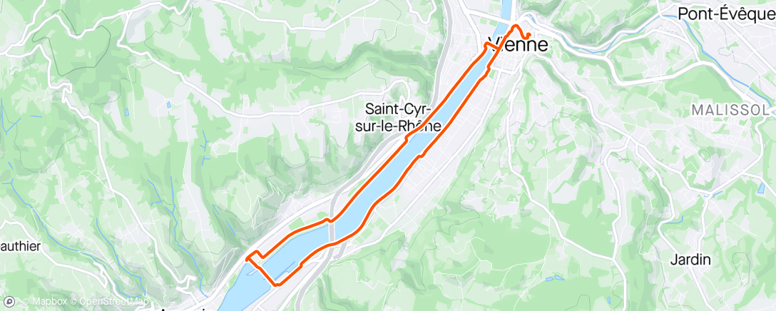 Map of the activity, Footing sous la chaleur- j'ai souffert